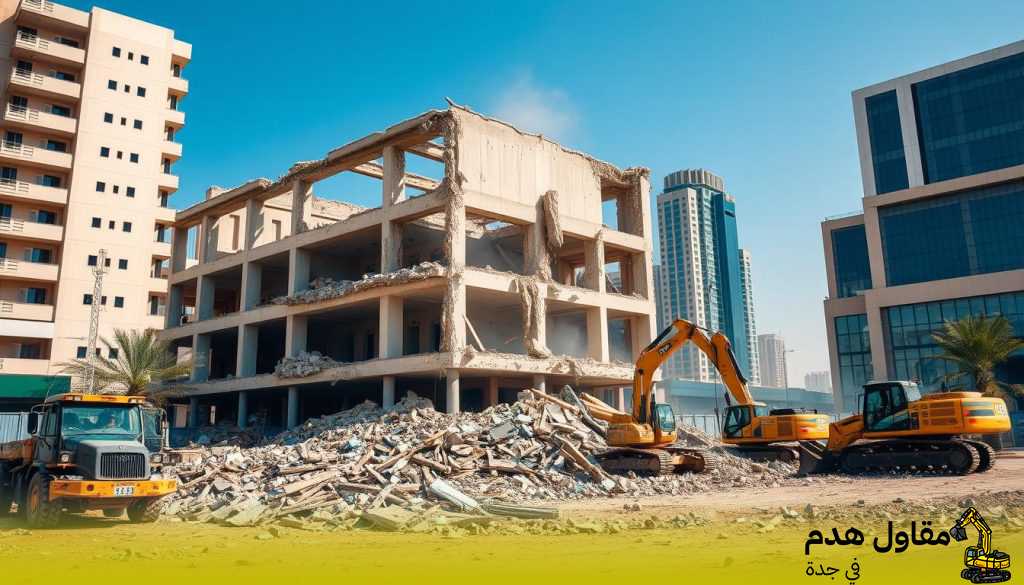 مقاول هدم المباني الصناعية مقابل السكراب بجدة